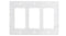 Carrara White Marble 4 1/2 x 6 1/3 Switch Plate 3-ROCKER Wall Cover